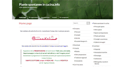 Desktop Screenshot of piantespontaneeincucina.info
