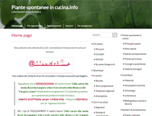 Tablet Screenshot of piantespontaneeincucina.info